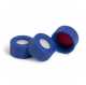 Cap, schroef, 12mm met gat, PTFE/silicone wit septa,  VE= 100