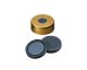 Cap, magnetisch, goud, ND20 krimp, Pharma-Fix Butyl/PTFE, VE= 100