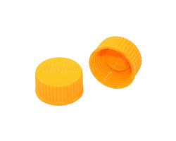 Dop voor laboratoriumfles, GL45, geel