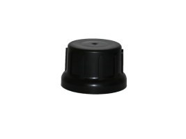 Garantiesluiting, GL45, klokvorm, PP/PTFE, zwart