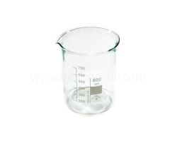 Bekerglas, 800ml, LM, Borosilicaat 3.3 glas