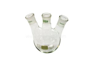 Driehalskolf, 100ml, centraal: NS29/32, zijkant: 2x NS14/23, Borosilicaat 3.3