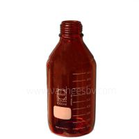 Fles, laboratorium, 1ltr, GL45, amber