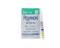 pH indicator strips, Pehanon, pH 2.8-4.6, 200 strips