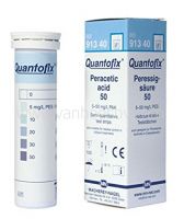 Quantofix, perazijnzuurtest, 5-50 mg/l perazijnzuur, 100 strips