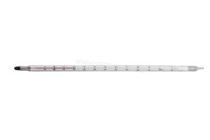 Thermometer -10 - 200:1°C, rode vulling, Ø7-8mm, 300mm, met oog