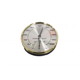 Thermo Hygrometer Analoog Rond Huis Met Messing En Ring 59 9726403 0001 Van Hees Bv
