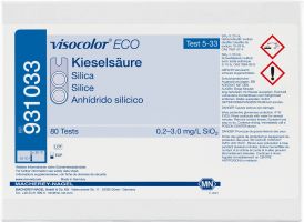 VISOCOLOR Eco, Silica 0-3.0 mg/l SiO2. VE=80 bepalingen