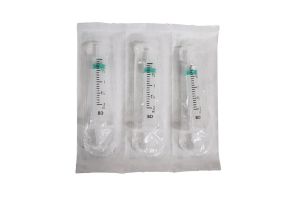 Injectiespuit 2ml, 3-delig, PP kunststof, steriel, 100st