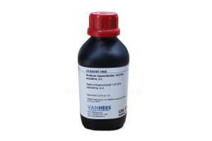 Natriumhypochloriet 12/13%, pro analyse, 1 liter