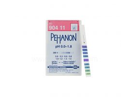 pH indicator strips, Pehanon, pH 0.0-1.8, 200 strips
