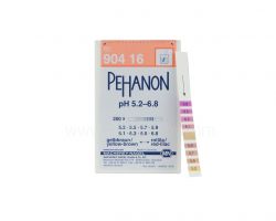 pH indicator strips, Pehanon, pH 5.2-6.8, 200 strips