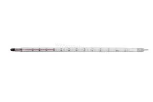 Thermometer -10 - 100:1°C, rode vulling, Ø7-8mm, 260mm, met oog